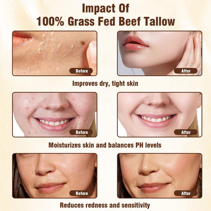 Organic Grass Fed Beef Tallow for Skin